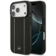 Mercedes Leather Star Pattern Stripes MagSafe Case for iPhone 17 Pro, Black