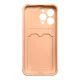Card Armor Case for iPhone XS Max with Card Holder Pink
