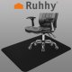 RUHHY Office Chair Mat for Hardwood Floors 90x130cm, Black