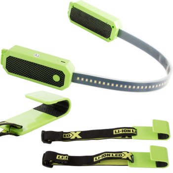 LED darbnīcas lampa ar magnētu un akumulatoru, 125–182 cm, motora pārsegam