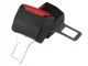 Seat Belt Buckle Adapter and Stopper Clip, 2 Pack, Black