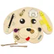 Wooden Busy Board Dog, 49 x 37 cm