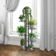 ModernHome PJJPS0014 Metal Flower Stand, 6 Levels, Black