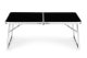 Small Folding Camping Picnic Table 60x40 cm MultiGarden, Black