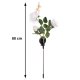 Solar Garden LED Rose Light, 3 Artificial Flowers, GARDLOV, white