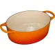 Le Creuset Signature Oval Cast Iron Casserole 29 cm 4.7 L, Volcanic