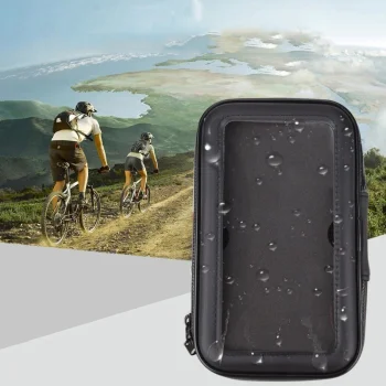 Waterproof Bike & Motorcycle Phone Mount Case XL (Max 165x80 mm), Black (No Mount)