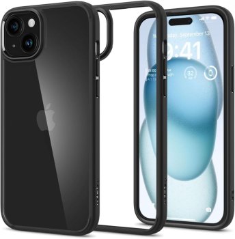 Apple iPhone 15 6.1'' Spigen Ultra Hybrid Case Cover, Matte Black