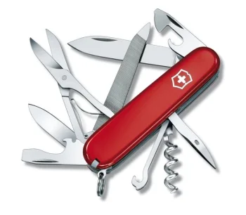 Victorinox Mountaineer Pocket Knife, Red