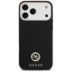 Guess iPhone 17 Pro Max Case Grained Strass Logo MagSafe, Black