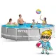 Intex 26724 Frame Pool 457 x 107 cm with Pump and Accessories, Grey