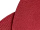 Round Woven Placemat, 38 cm, Red