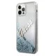 Guess iPhone 12 Pro Max Case Glitter Vintage Script, Blue