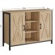 Sideboard Storage Cabinet with Adjustable Shelves for Living Room, Sonoma Oak