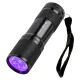 Wozinsky WLD-9L IP65 UV Flashlight for Trace Detection, 9 LED, Black