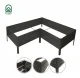 Klasika Garden L-Shaped Raised Garden Bed, Painted Metal, 150x150x30 cm