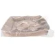 Dog and Cat Bed Purlov, 70 x 50 cm, with 2 Pillows, Beige