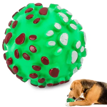 Squeaky Rubber Ball Chew Toy for Dogs, 7 cm