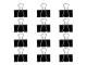 Metal Binder Clips 19 mm, 12 Pack, Black