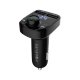 Bluetooth FM Transmitter for Car, Forever TR-330 Hands-Free Kit with 3.1A Dual USB, Black