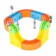 Magnetic Construction Set and Race Track, 65 Pieces