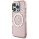 Guess iPhone 16 Pro Max Case IML Metal Mountain Logo MagSafe, Pink