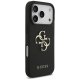Guess iPhone 17 Pro Case Grained Big 4G & Classic Logo, Black