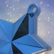 Balloon Weight for Helium Balloons Star, 170 g, 9x2.5x10 cm, Blue