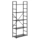 Modernhome CWJ6024144LG BLACK Wooden Shelf, 5 Shelves, Black
