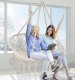 Two-person Hanging Hammock Chair Braided Swing for Indoor Outdoor Use