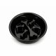Double Dog Bowl on Adjustable Stand, Black