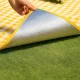 Beach and Picnic Mat 150 x 200 cm with Built-in Pillow, Yellow