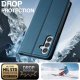 Samsung Galaxy A55 ( SM-A556B/DS ) LC.IMEEKE PU Leather Wallet Protective Book Case Cover, Blue