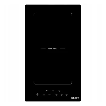 IsEasy LI2V-15 Induction Cooktop with Flex Zone (3400W), Black