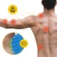 4FIZJO Double Sensory Massage Ball with Spikes, Blue