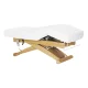 Electric SPA Treatment Couch Sillon Siesta White with Light Wood Base
