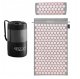 4Fizjo Acupressure Mat with Pillow, Grey/Pink