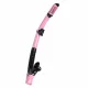 Panoramic Snorkeling Mask and Dry Top Snorkel Set, pink-black