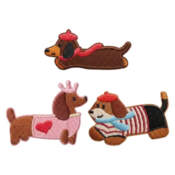 TFO Dachshund Self-Adhesive Patches, 3 pcs