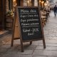 Double-Sided A-Frame Chalkboard Sign 83x50 cm ModernHome