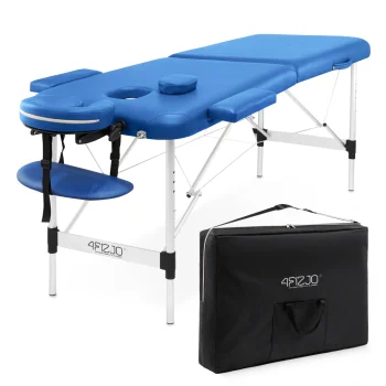 4Fizjo 1012 Aluminum Massage Table, 60 cm, Blue