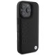 BMW iPhone 16 Pro Max Case Leather Hot Stamp, Black