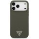 Guess Silicone Triangle Logo MagSafe Case for iPhone 17 Pro Max Khaki