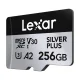 Lexar High-Performance Silver Plus microSDXC Memory Card 256GB + Adapter