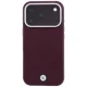 BMW Sign Inclined Deboss Letters MagSafe Case for iPhone 17 Pro / 18 Pro - Burgundy
