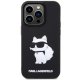 Karl Lagerfeld iPhone 14 Pro Max vāciņš 3D Rubber Choupette, melns