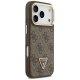 Guess 4G PU Triangle Logo & Stand Camera Magsafe Phone Case Cover iPhone 17 Pro - Brown