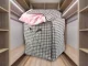 Foldable Fabric Wardrobe Organizer for Clothes & Bedding 100L, Black/White