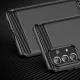 Carbon Case Flexible TPU Cover for Samsung Galaxy A73, Black