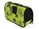 Large pet carrier bag for dogs and cats, green